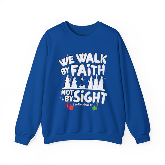 By Faith Christmas Sweatshirt